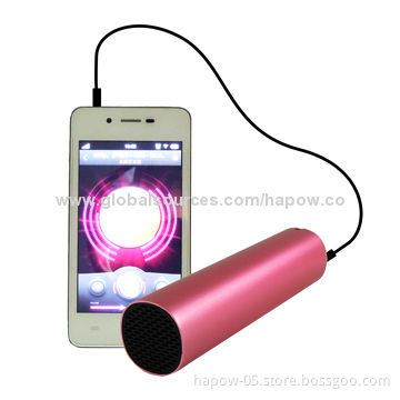 Power Bank for mobile with 2014 New Mini Speaker for Headphones with External Battery/3W Rated Power